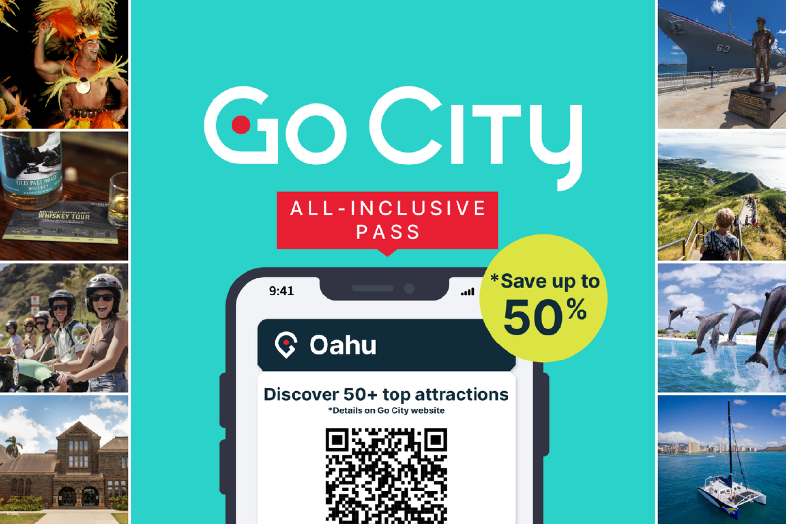Go City | Oahu All-Inclusive Pass | Hawaii (Incudes Entry of Polynesian Cultural Center and 40+ attractions) - Photo 1 of 10